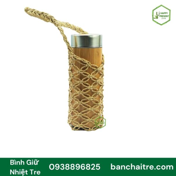 bình giữ nhiệt tre